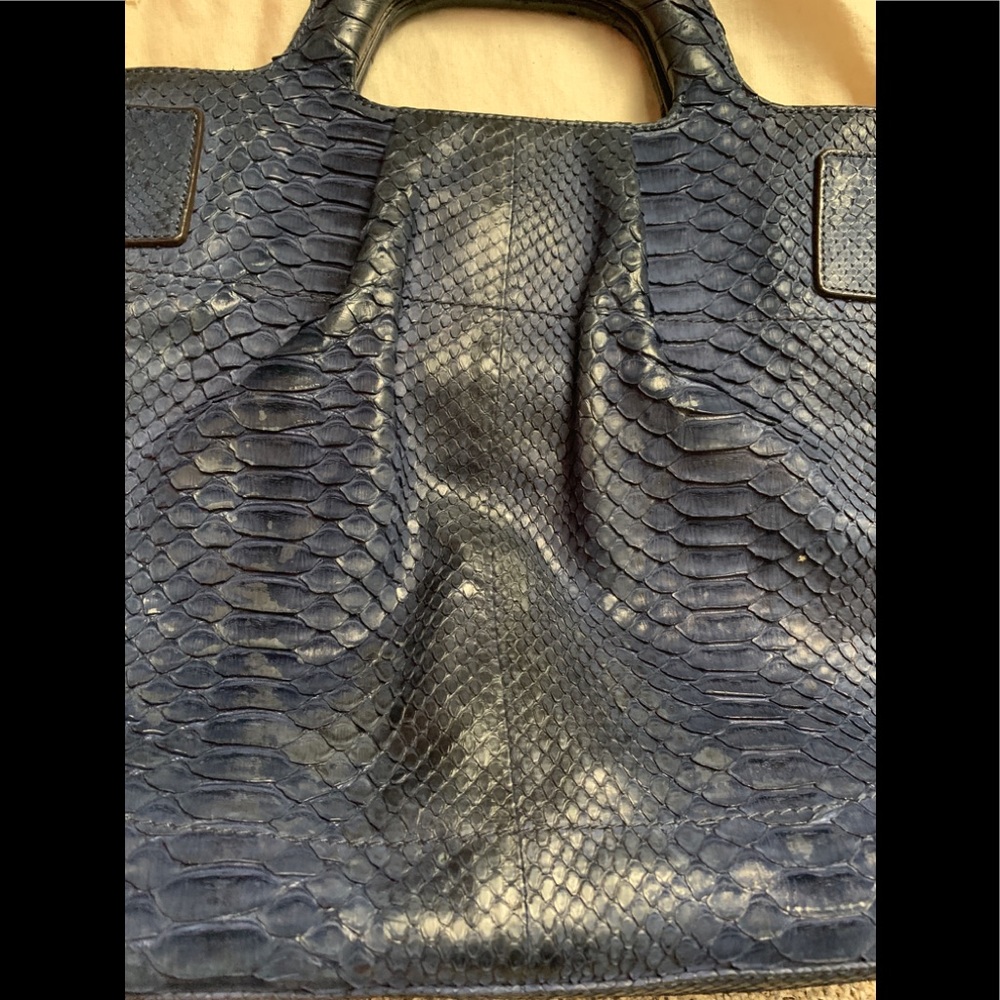 Limited Edition Blue Python Purse Only 4 Made!!! - Picture 4 of 6